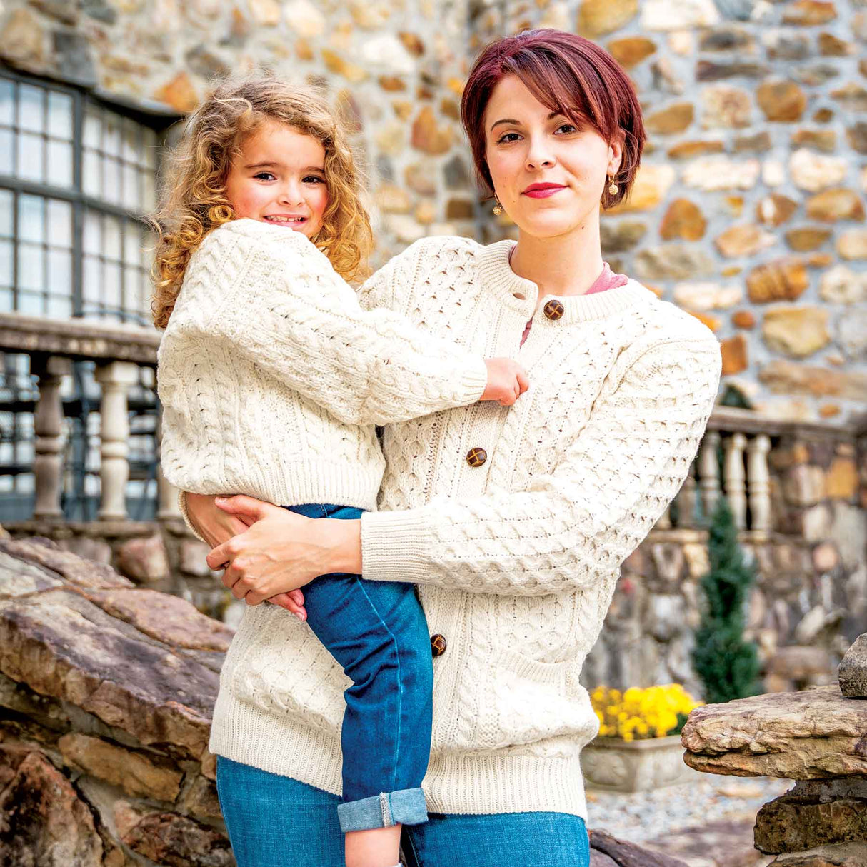 Child's Aran Knit Cardigan - Creative Irish Gifts