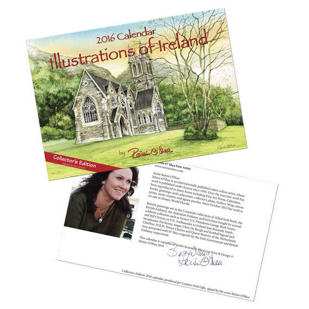 2016 Roisin O'Shea Illustrations Ireland Calendar - Creative Irish Gifts