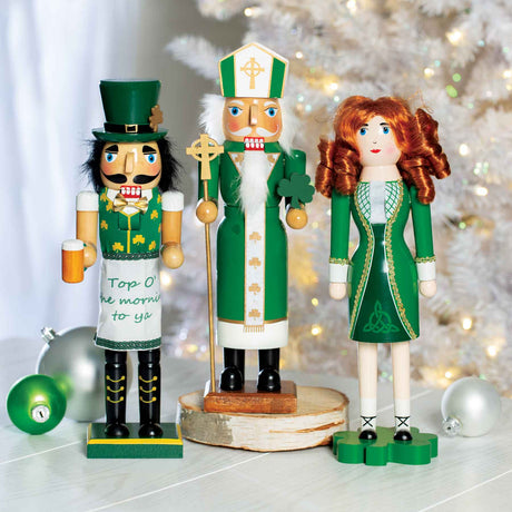 Irish Nutcracker, Trinity Angel and Irish Santa Clause