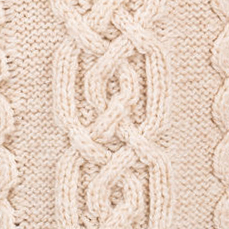 Women's Woollen Aran Knit Hooded Coatigan