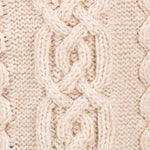 Women's Woollen Aran Knit Hooded Coatigan