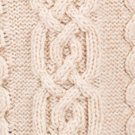 Women's Woollen Aran Knit Hooded Coatigan