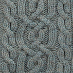Women's Merino Zip Up Turtleneck Aran Jacket
