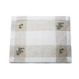 30TC Linen Irish Tablecloth with Shamrock Embroidered  Creative Irish Gifts
