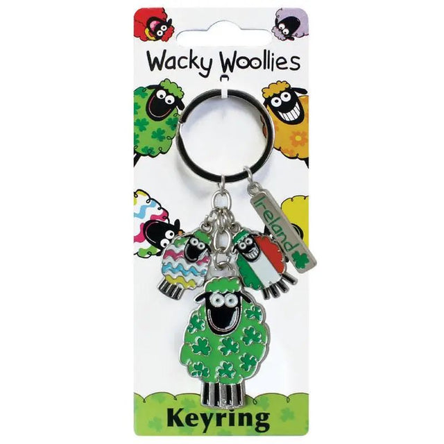 3190 Wacky Woolies Charm Ireland Keyring Creative Irish Gifts

