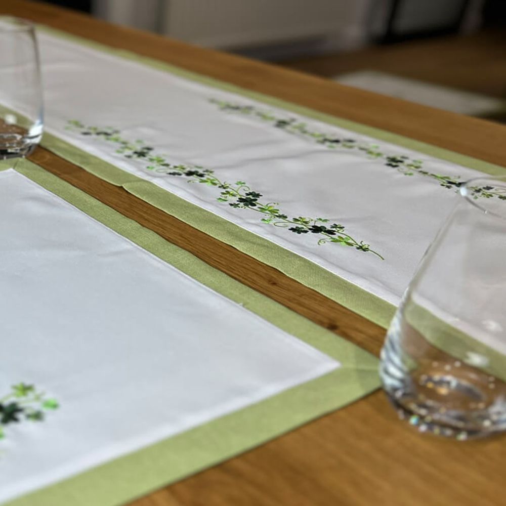 Irish Linen Table Runner Green Creative Irish Gifts