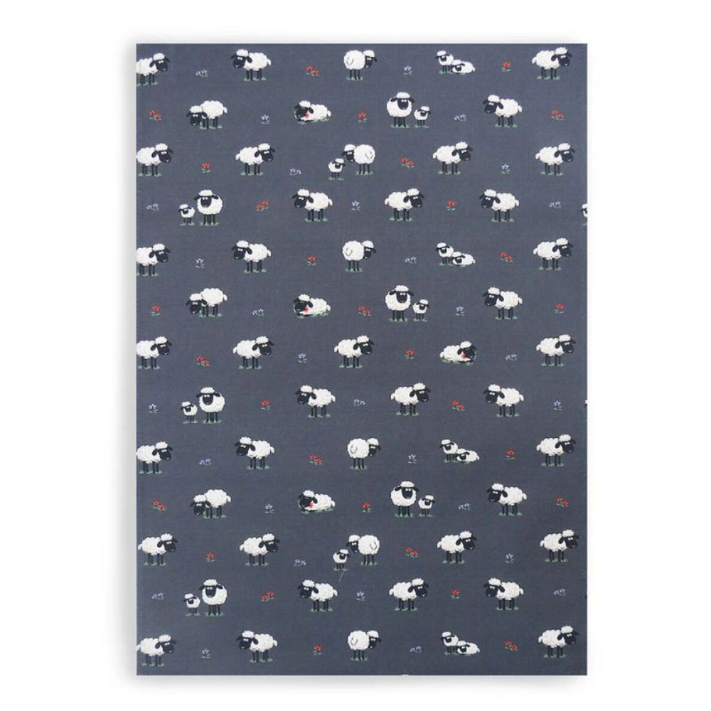Irish Sheep Kitchen Accessories Collection Tea Towel Grey Creative Irish Gifts