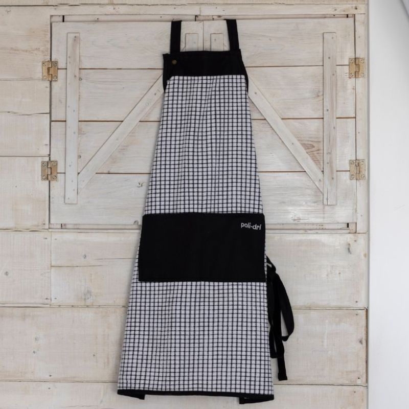  Irish Cotton Poli-Dri Apron in Black  Creative Irish Gifts