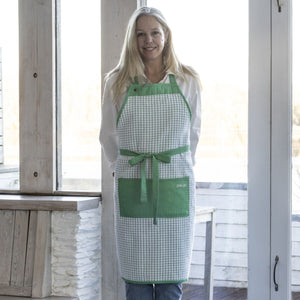 706-AP-GR Irish Cotton Poli-Dri Apron in Green  Creative Irish Gifts
