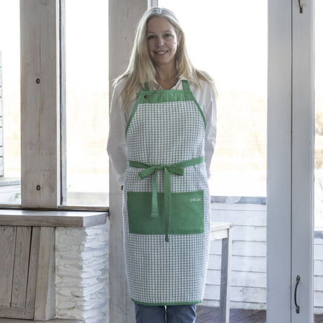 706-AP-GR Irish Cotton Poli-Dri Apron in Green  Creative Irish Gifts
