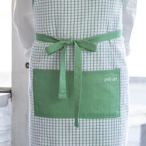 706-AP-GR Irish Cotton Poli-Dri Apron in Green  Creative Irish Gifts
Close Up