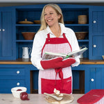  Irish Cotton Poli-Dri Apron in Red  Creative Irish Gifts