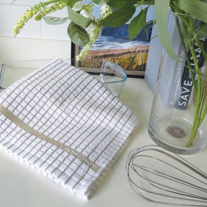 Woven Jacquard Irish Tea Towel Beige Creative Irish.com
