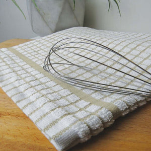 Woven Jacquard Irish Tea Towel Beige Lifestyle Creative Irish.com

