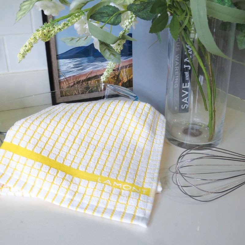 Woven Jacquard Irish Tea Towel Gold Lifestyle Creative Irish.com
