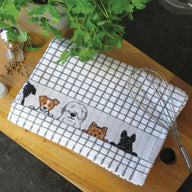 Woven Jacquard Irish Tea Towel Dogs Creative Irish.com
