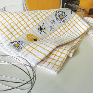 Woven Jacquard Irish Tea Towel Bees Creative Irish.com
