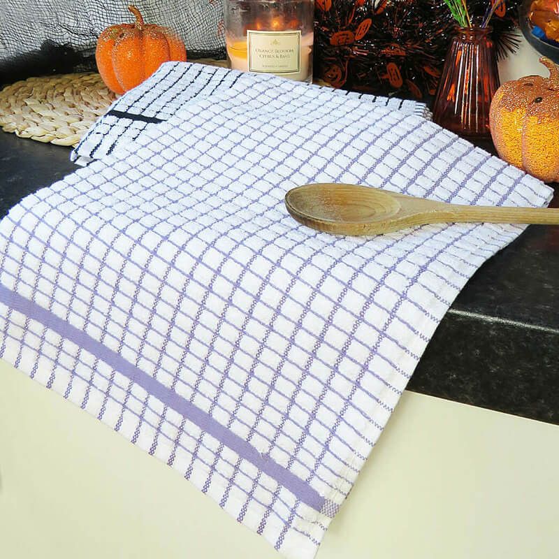 Woven Jacquard Irish Tea Towel Lavendar Creative Irish.com
