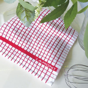 Woven Jacquard Irish Tea Towel Red Creative Irish.com
