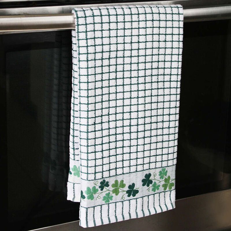 Woven Jacquard Irish Tea Towel Shamrock Lifestyle Creative Irish.com
