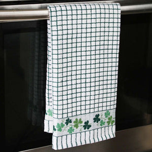 Woven Jacquard Irish Tea Towel Shamrock Lifestyle Creative Irish.com
