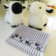 Woven Jacquard Irish Sheep Tea Towel CreativeIrish.com
