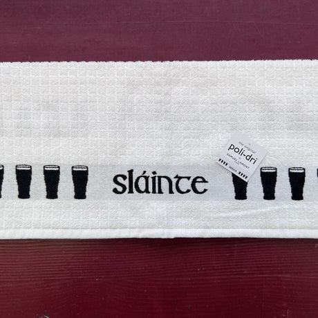 706j-52STO Stout Motif Woven Jackquard Irish Tea Towel Creative Irish Gifts
