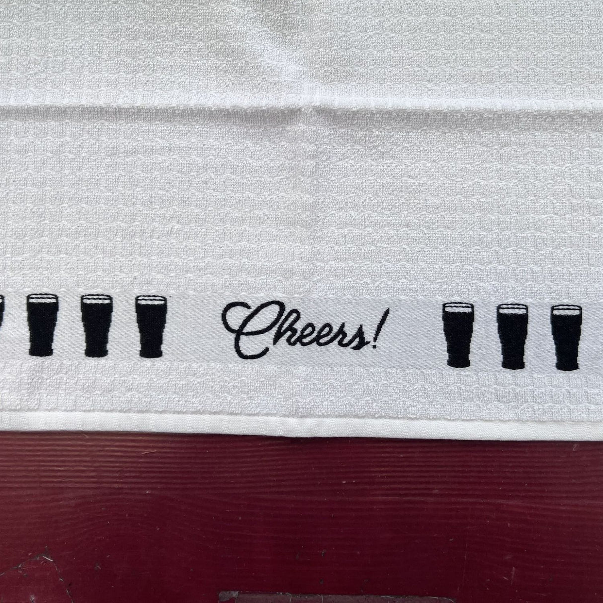 706j-52STO Stout Motif Woven Jackquard Irish Tea Towel Creative Irish Gifts
