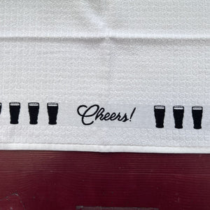 706j-52STO Stout Motif Woven Jackquard Irish Tea Towel Creative Irish Gifts
