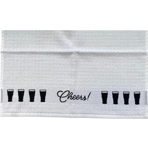 Woven Jacquard Irish Tea Towel Cheers Creative Irish.com
