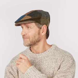 Men's Handcrafted Vintage Patchwork Irish Flat Cap