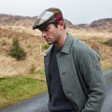 Men's Handcrafted Vintage Patchwork Irish Flat Cap