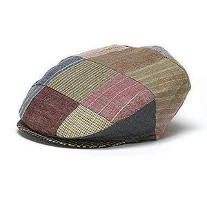 77B1L-Patch Men's Handcrafted Patchwork Traditional Irish Flat Cap Creative Irish gift.com