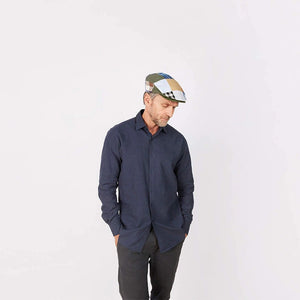 77B1L-Patch Men's Handcrafted Patchwork Traditional Irish Flat Cap Creative Irish gif