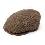 Men's Classic Irish Wool Tweed Flat Cap Brown Creative Irish Gift
