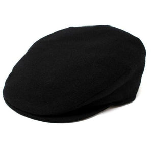 Men's Classic Irish Wool Tweed Flat Cap Black Creative Irish Gift