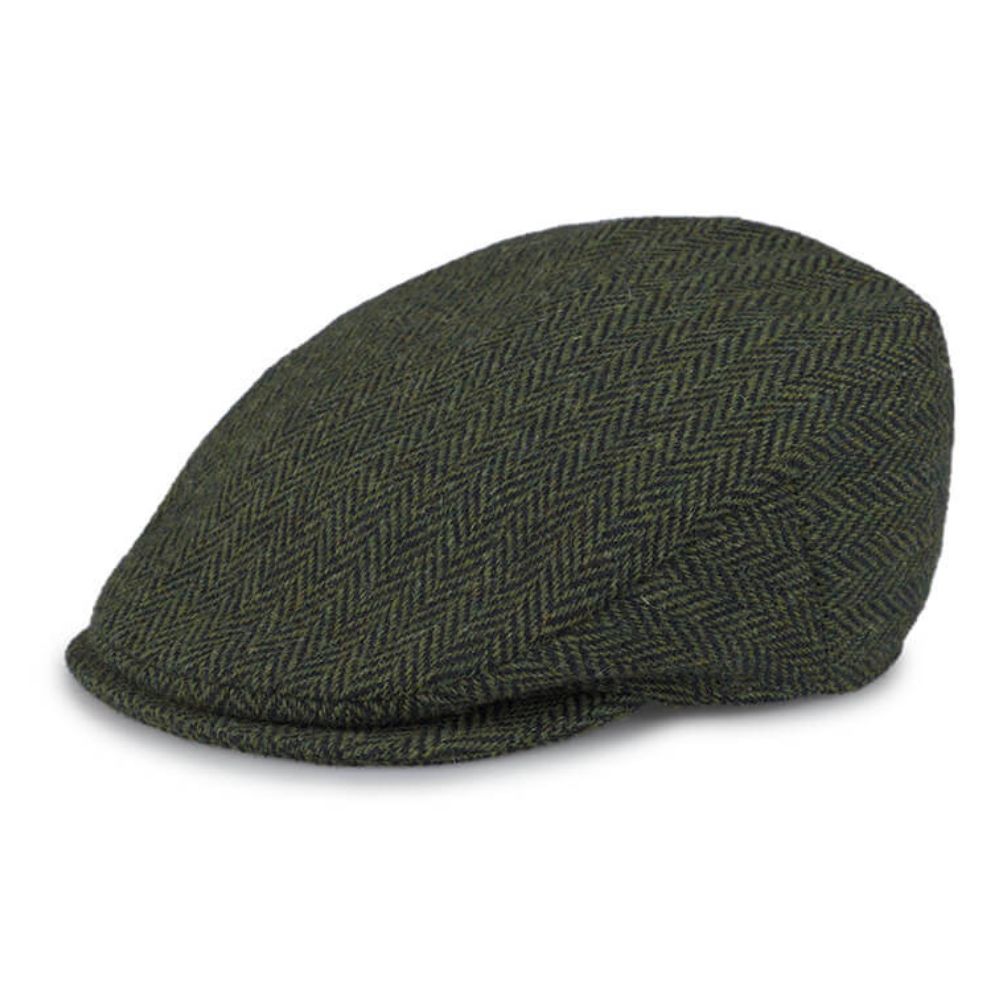 Men's Classic Irish Wool Tweed Flat Cap Green Creative Irish Gift