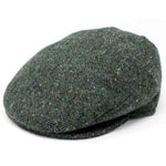 Men's Classic Irish Wool Tweed Flat Cap Dark Green Creative Irish Gift
