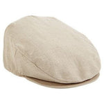 Men's Irish Linen Flat Cap Sand Creative Irish Gift