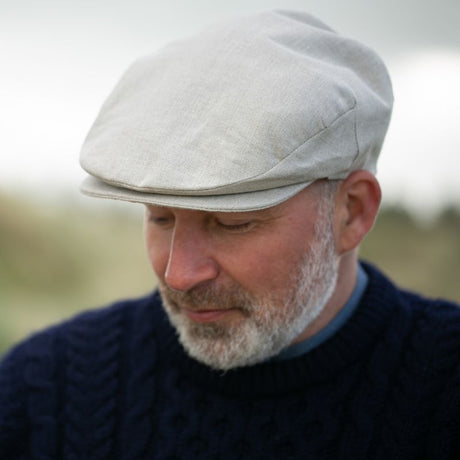 Men's Irish Linen Flat Cap