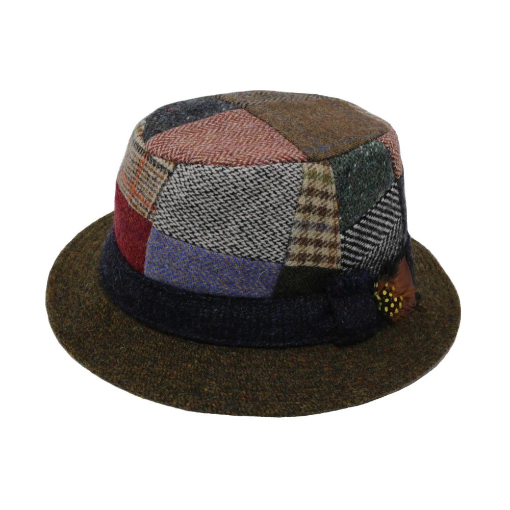 Men's Irish Tweed Feather Walking Hat Patch Creative Irish Gift