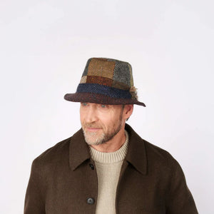 Men's Irish Tweed Feather Walking Hat Patch Creative Irish Gift