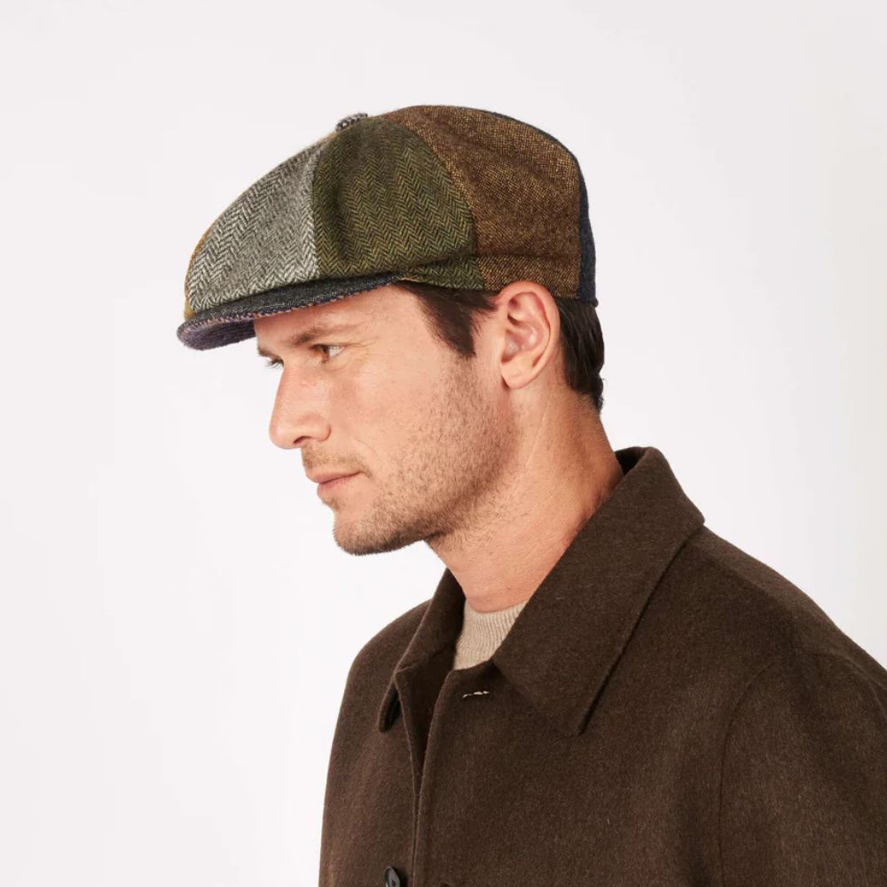 Men's Irish Woollen Tweed Newsboy Cap Patch Lifestyle Cretive Irish Gift