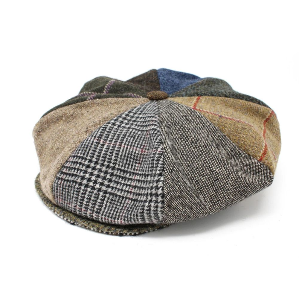 Men's Irish Woollen Tweed Newsboy Cap Patch Creative Irish Gift