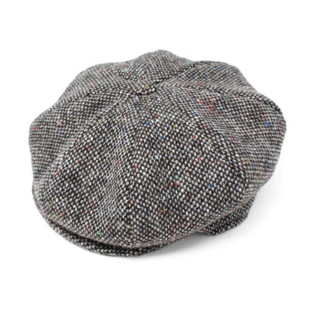 Men's Irish Woollen Tweed Newsboy Cap Grey Cretive Irish Gift