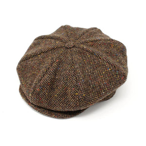 Men's Irish Woollen Tweed Newsboy Cap Brown Creative Irish Gift