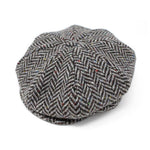 Men's Irish Woollen Tweed Newsboy Cap Grey Creative Irish Gift