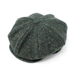 Men's Irish Woollen Tweed Newsboy Cap Green Creative Irish Gift