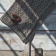  Merino Wool Aran Cable Knit Blanket Light Brown Creative Irish Gifts
