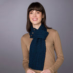Merino Wool Aran Cable Knit Loop Scarf